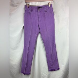 Y2K Sergio Valente purple straight leg pants with trim size 28